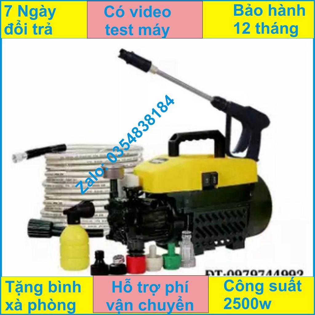 Máy xịt rửa mini - máy rửa xe sakura - 1800W, súg phun dài nửa mét - motor từ- tự hút nước