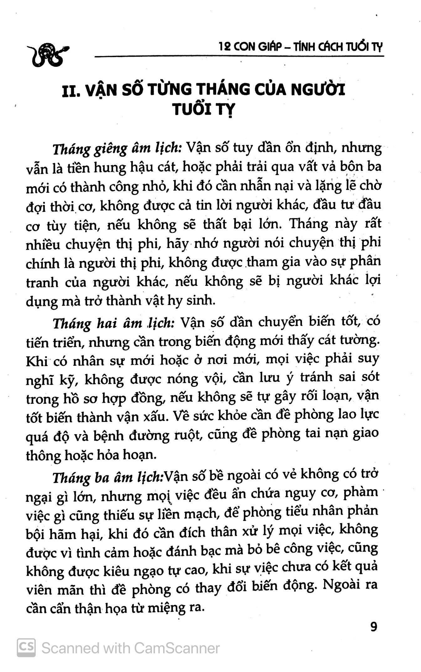 Sách Tìm Hiểu Tính Cách Con Người Qua Năm Sinh Tuổi Tỵ