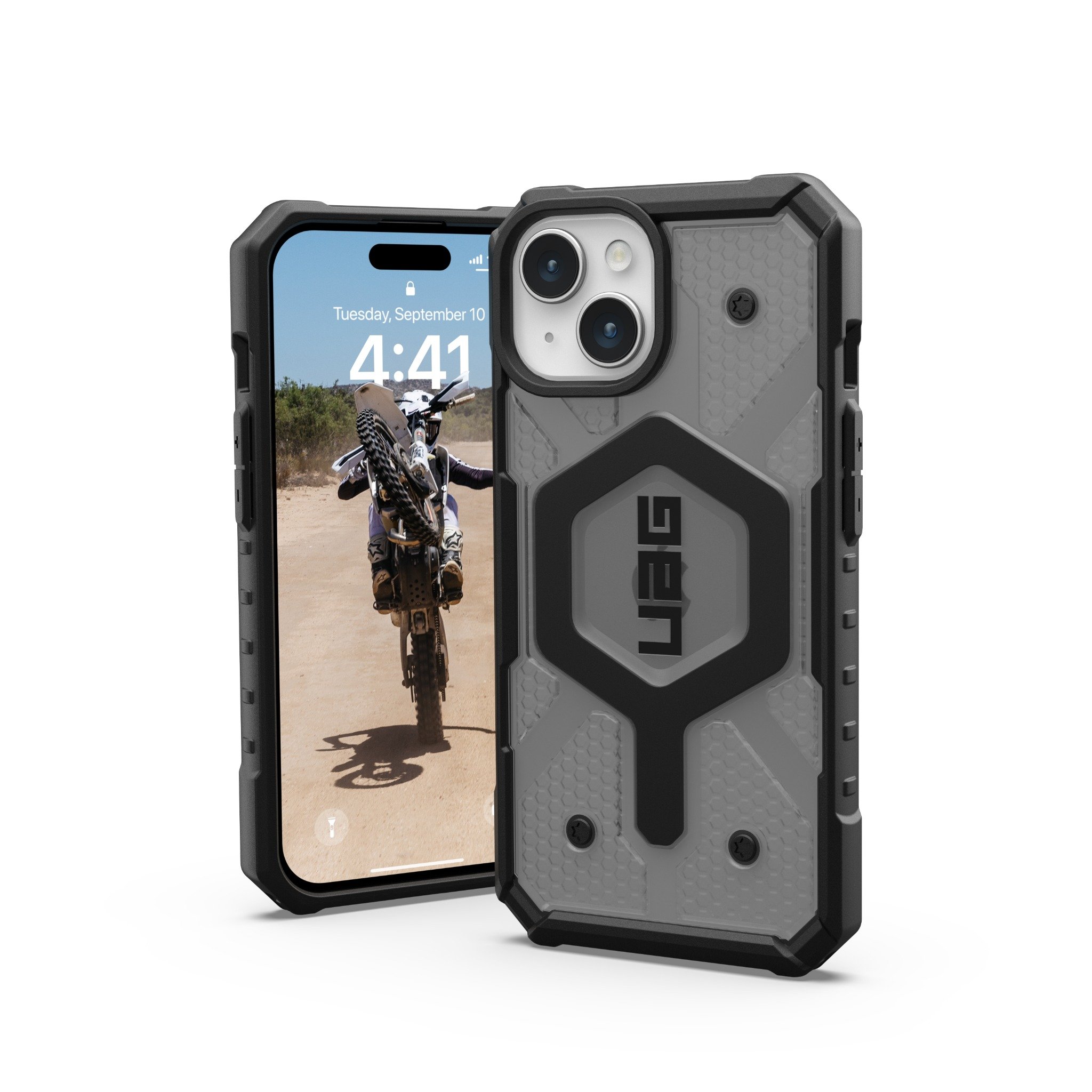 Ốp Lưng Chống Sốc UAG Pathfinder Clear Hỗ Trợ Sạc Magsafe Cho iPhone 15 - Hàng chính hãng