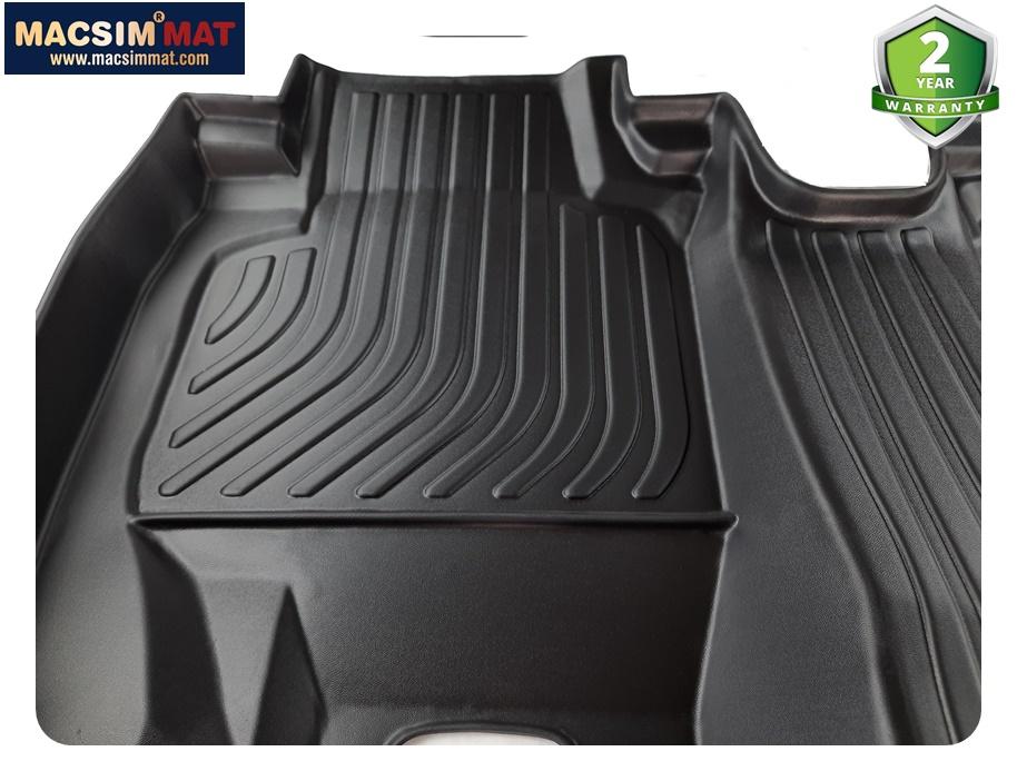 Thảm lót sàn xe Honda HRV 2016-2020 Nhãn hiệu Macsim chất liệu nhựa TPV cao cấp màu đen