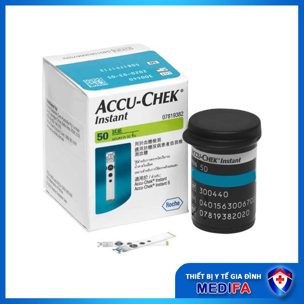 Que thử đường huyết Accu-Chek Instant nhập khẩu chính ngạch, có tem niêm phong &amp; nhãn phụ TV