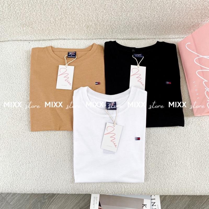 Áo Thun Nữ thêu chất cotton mát mịn phom suông vừa trẻ trung