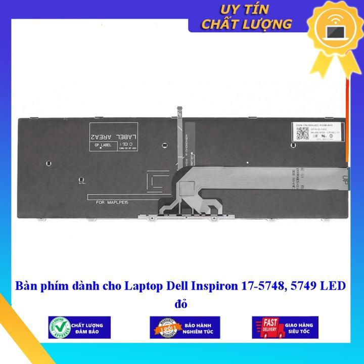 Bàn phím dùng cho Laptop Dell Inspiron 17-5748 5749 LED đỏ  - Hàng Nhập Khẩu New Seal