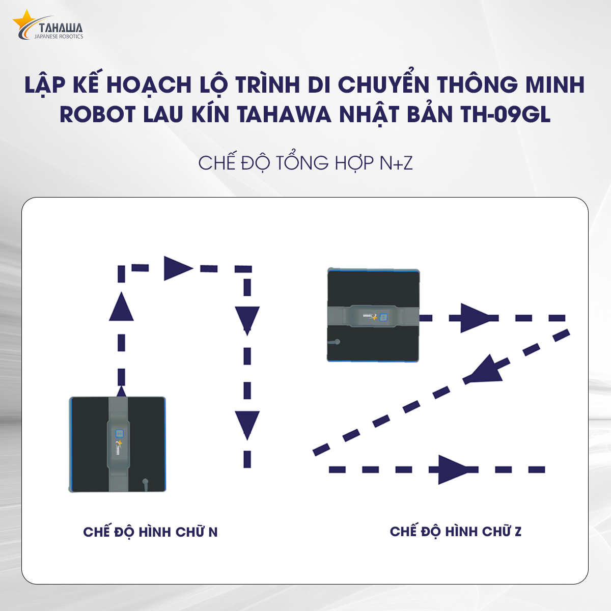 Robot lau kính TAHAWA TH-09 GL Robot lau kiếng Tặng Gối massage Robot lau kính tự động lập trình sẳn, vắt và lau theo mọi hướng, giúp làm sạch bề mặt kính nhanh chóng, an toàn và kỹ lưỡng.