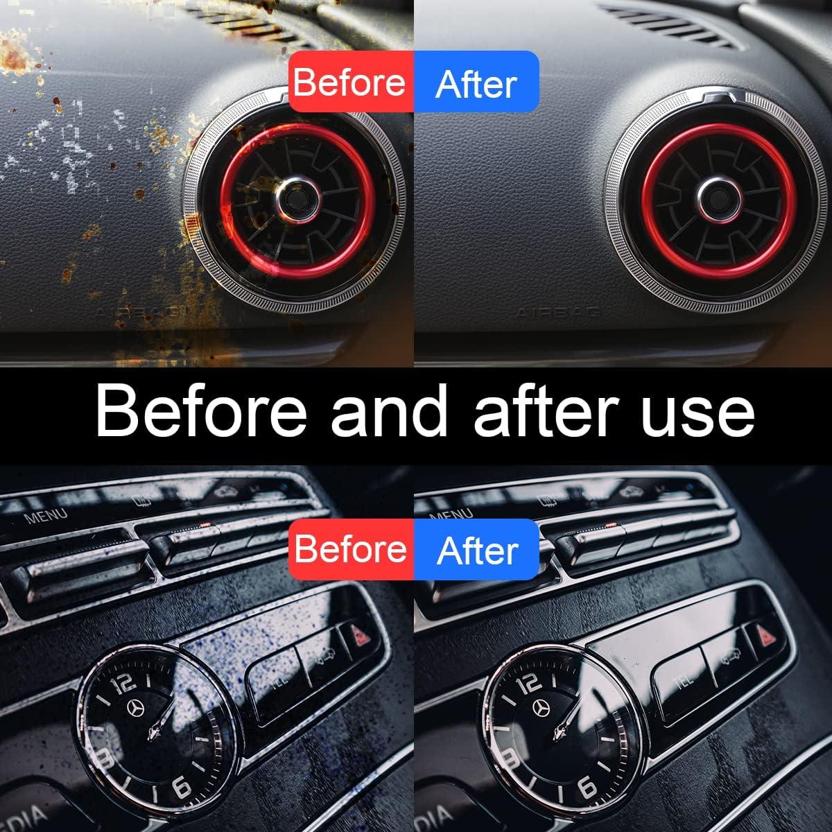 Auto Detailing Brush, 5pcs Car Cleaning Brush for Ô tô Xe máy Ô tô Làm sạch Bánh xe, Bảng điều khiển, Nội thất, Ngoại thất, Da Xe Rim Brush