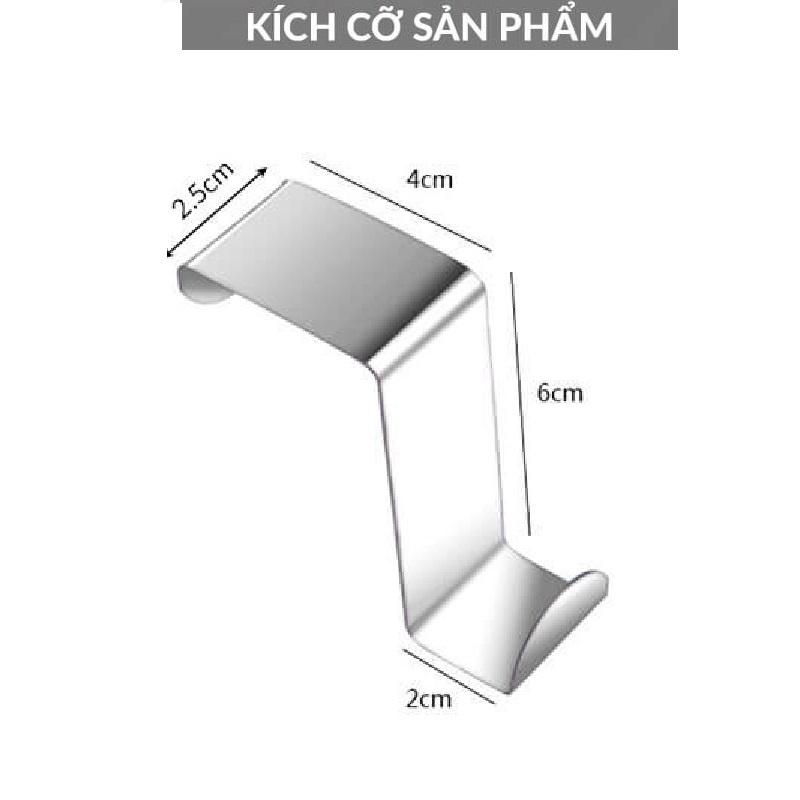 Móc Gài Inox Treo Đồ Hình Chữ Z, Gắn Sau Cánh Cửa Tủ, Cửa Nhà Tắm, Nhà Bếp Treo Đồ Đa Năng, Tiện Dụng. TakyHome 2016