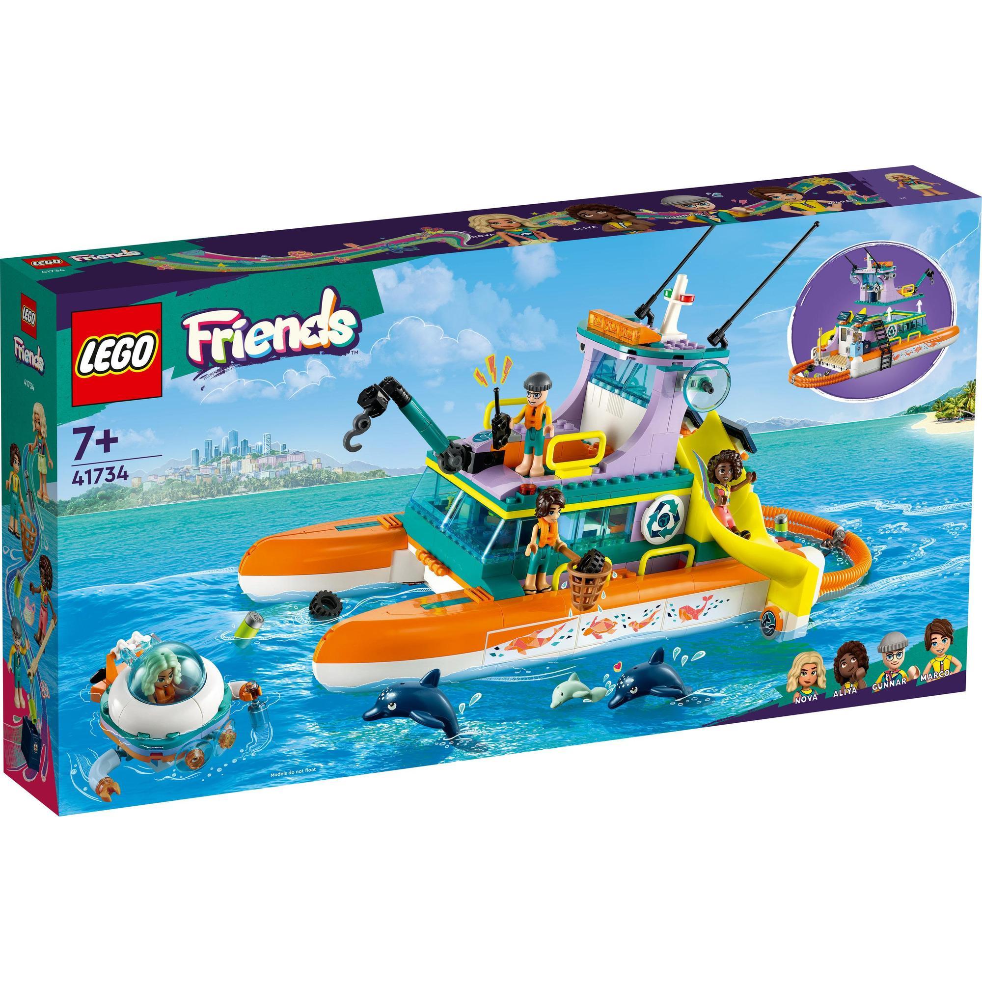 LEGO Friends 41734 Đồ chơi lắp ráp Tàu cứu hộ sinh vật biển (717 chi tiết)