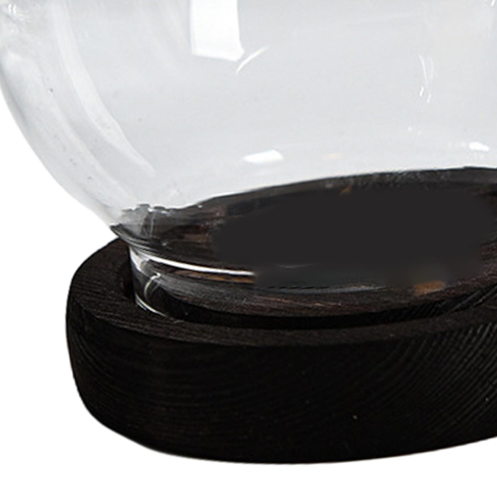 Glass Candle Holder Round Candle Stand Nordic Transparent Tea Light Holders Candlestick for Living Room Anniversary