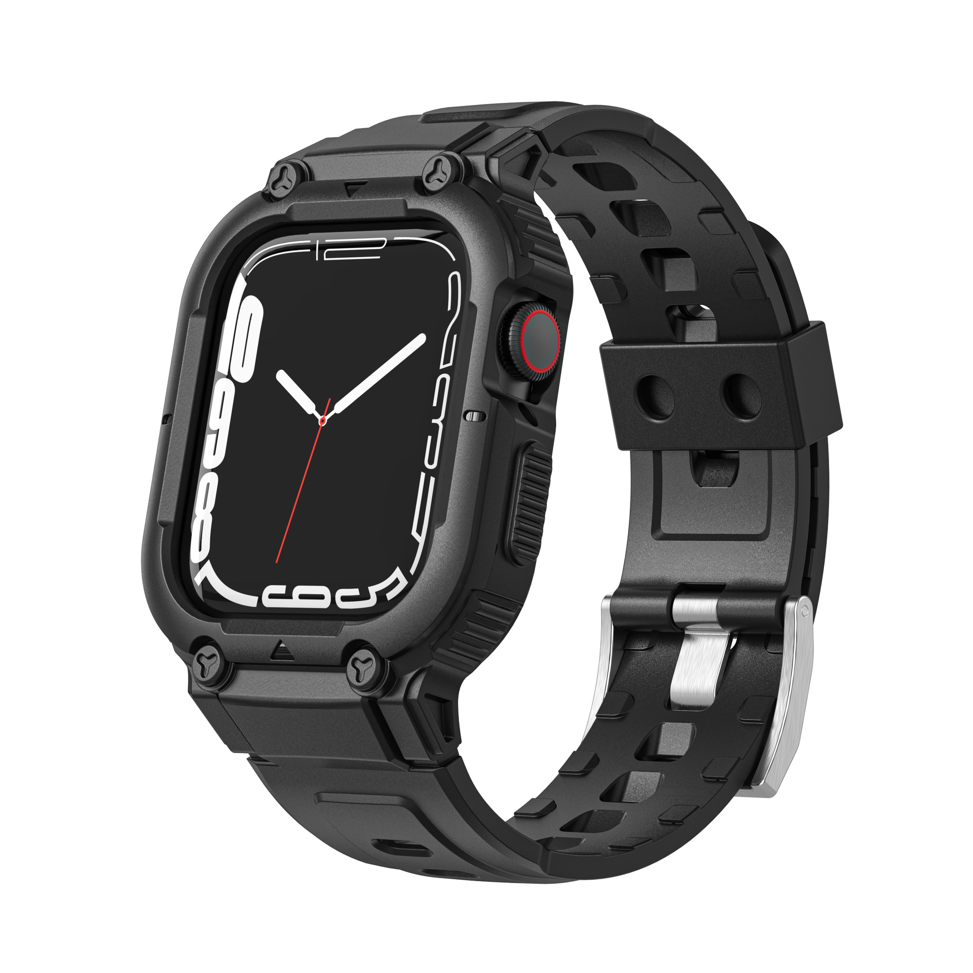 Ốp Case tích hợp dây đeo Simple bảo vệ cho Apple Watch Series 4/5/6/SE/7/8/9/SE2 Size 40mm/41mm/44mm/45mm