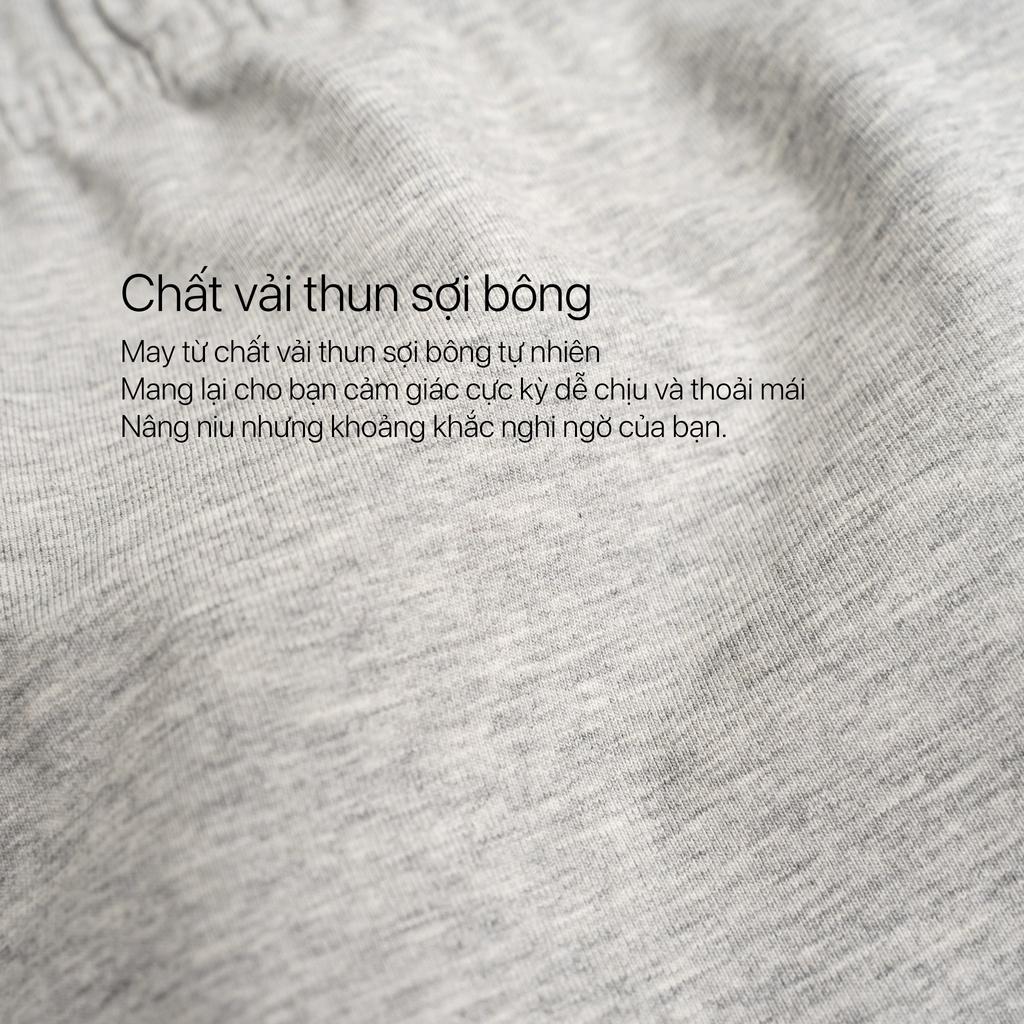 Quần đùi nam BAMIHOME mặc nhà mặc ngủ phông Unisex nam nữ chất thun cotton cao cấp form Slim Fit QNT-01