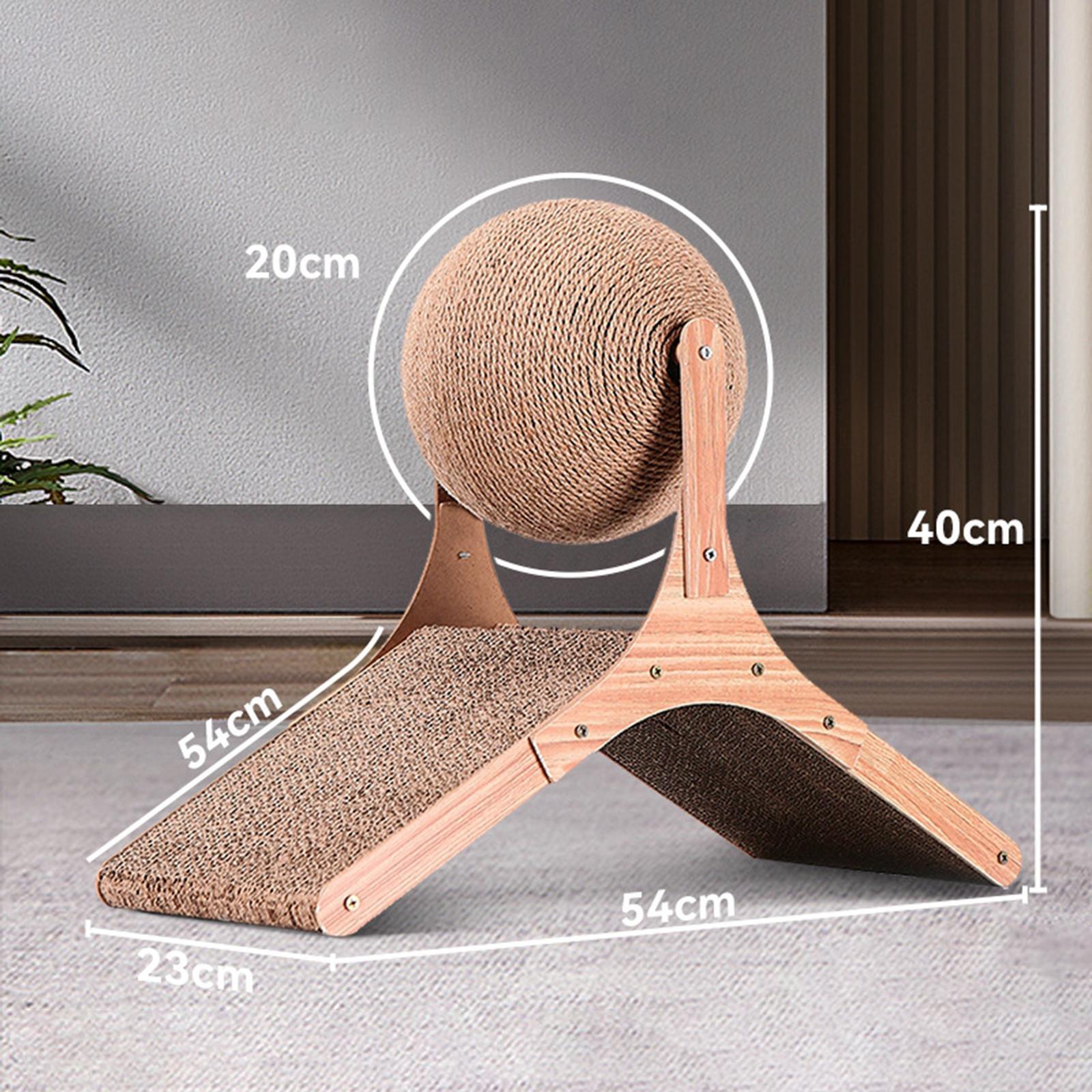 Sisal Cat Scratching Ball for Cats and Kittens Scratcher Scratch Pad Indoor Cats Cardboard Interactive Pet Toy