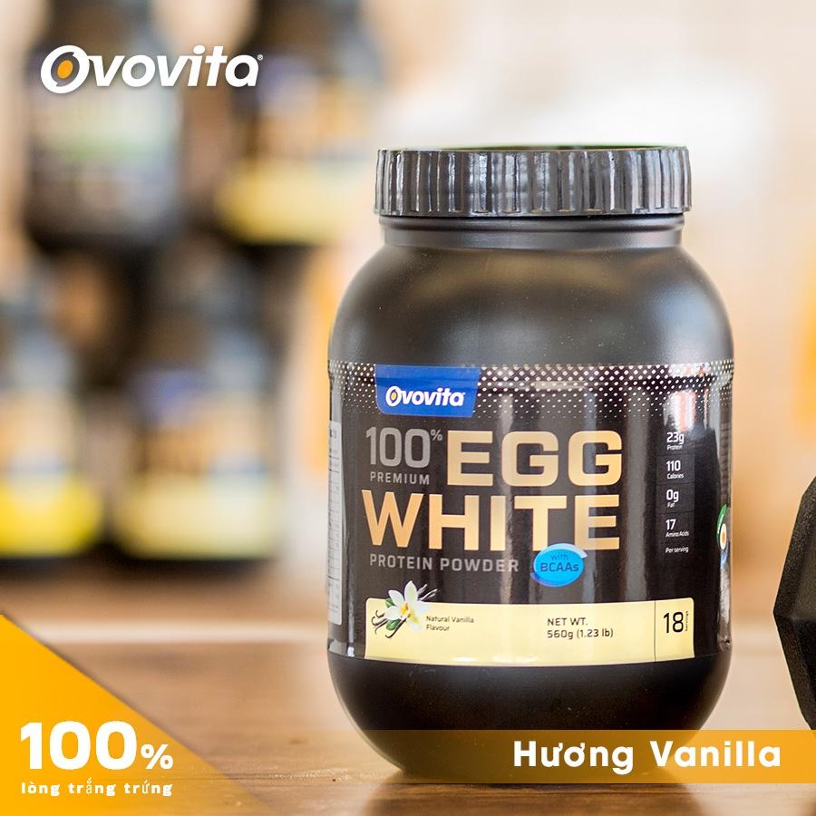 OVOVITA Combo Egg White Protein 560gr và Acacia Fiber 360gr Hỗ Trợ Tăng Cơ