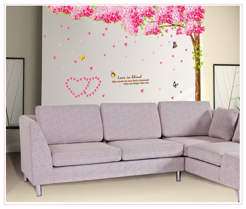 Decal dán tường Cây hoa anh đào AmyShop DCX01