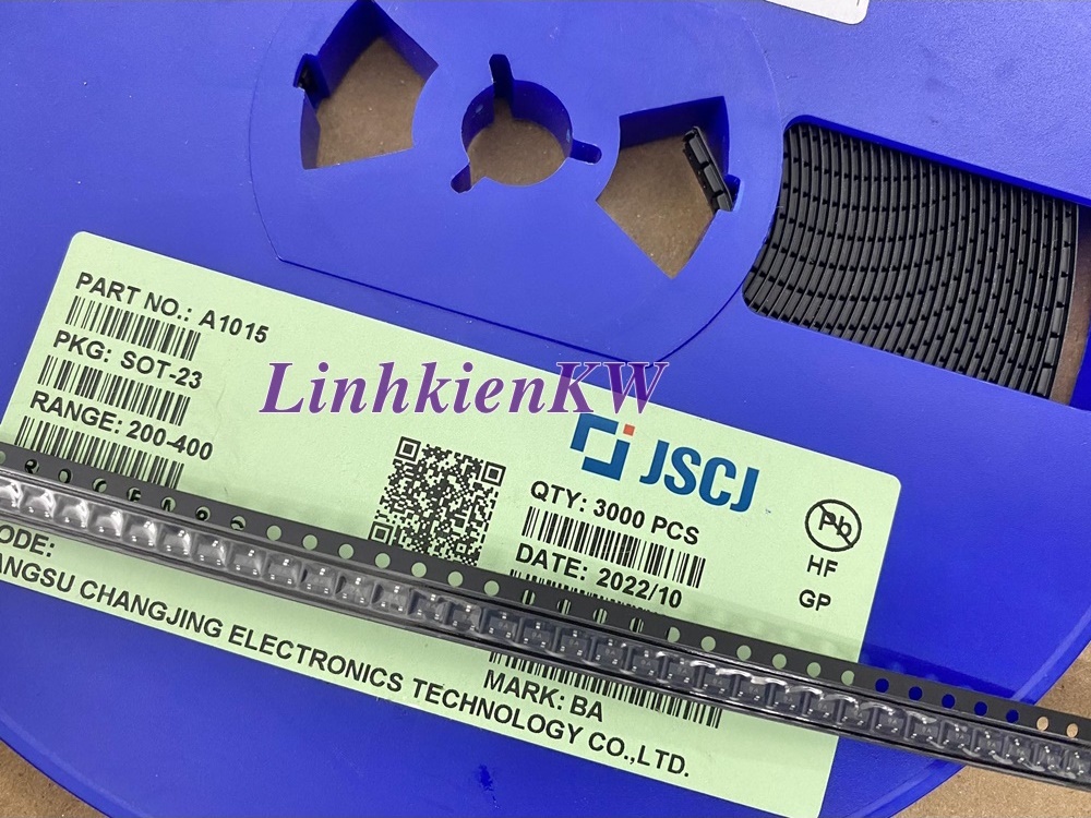 Transistor A1015 Sot-23 0.15a Dán mã BA PNP mới 100%.