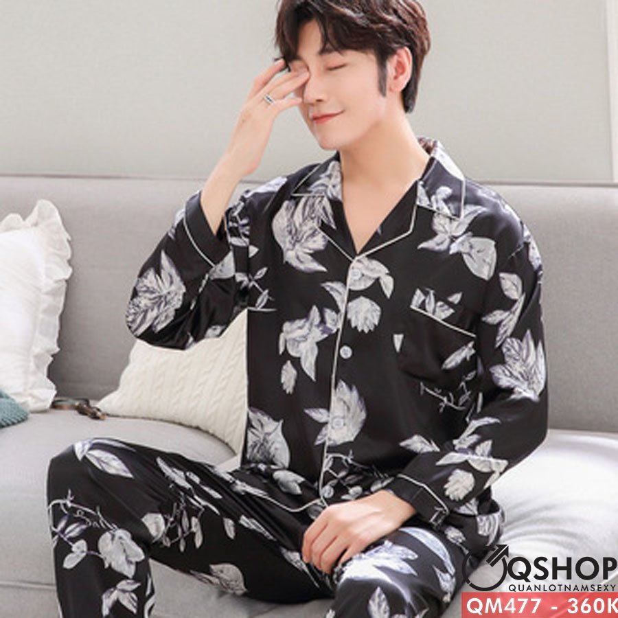 Bộ đồ pijama nam quần dài, tay dài QSHOP QM477