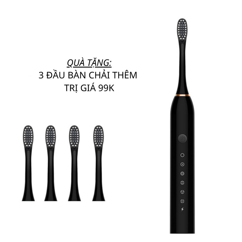 Bàn Chải Điện Tự Động Bàn Chải Đánh Răng Điện TEKKIN SONIC X3 - Hàng chính hãng