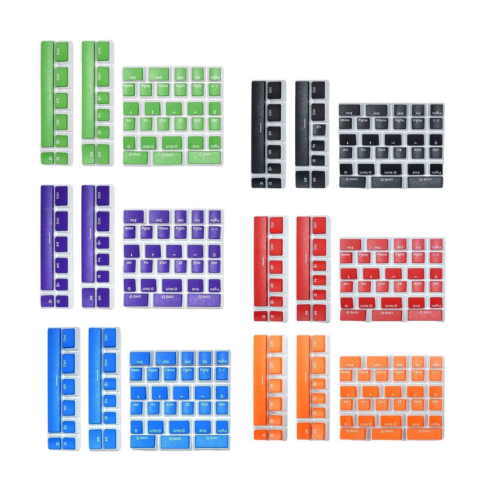 Pudding Key Caps Set Special Layout for Logitech 75 84 980 680 Blue