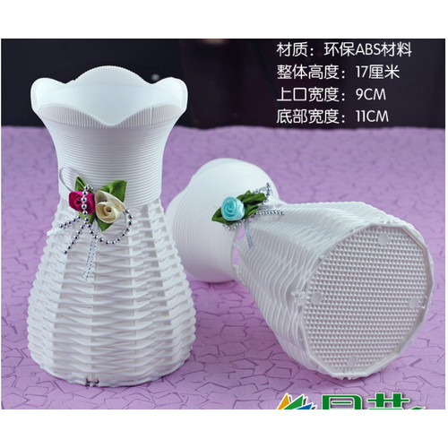 Giỏ hoa tròn Handmade giả mây trang trí