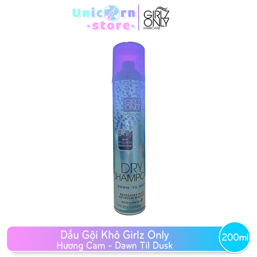 DẦU GỘI KHÔ GIRLZ ONLY 200ML, BỒNG BỀNH CHO TÓC BẾT, CÓ HƯƠNG THƠM, 5 PHÂN LOẠI, HÀNG CHÍNH HÃNG