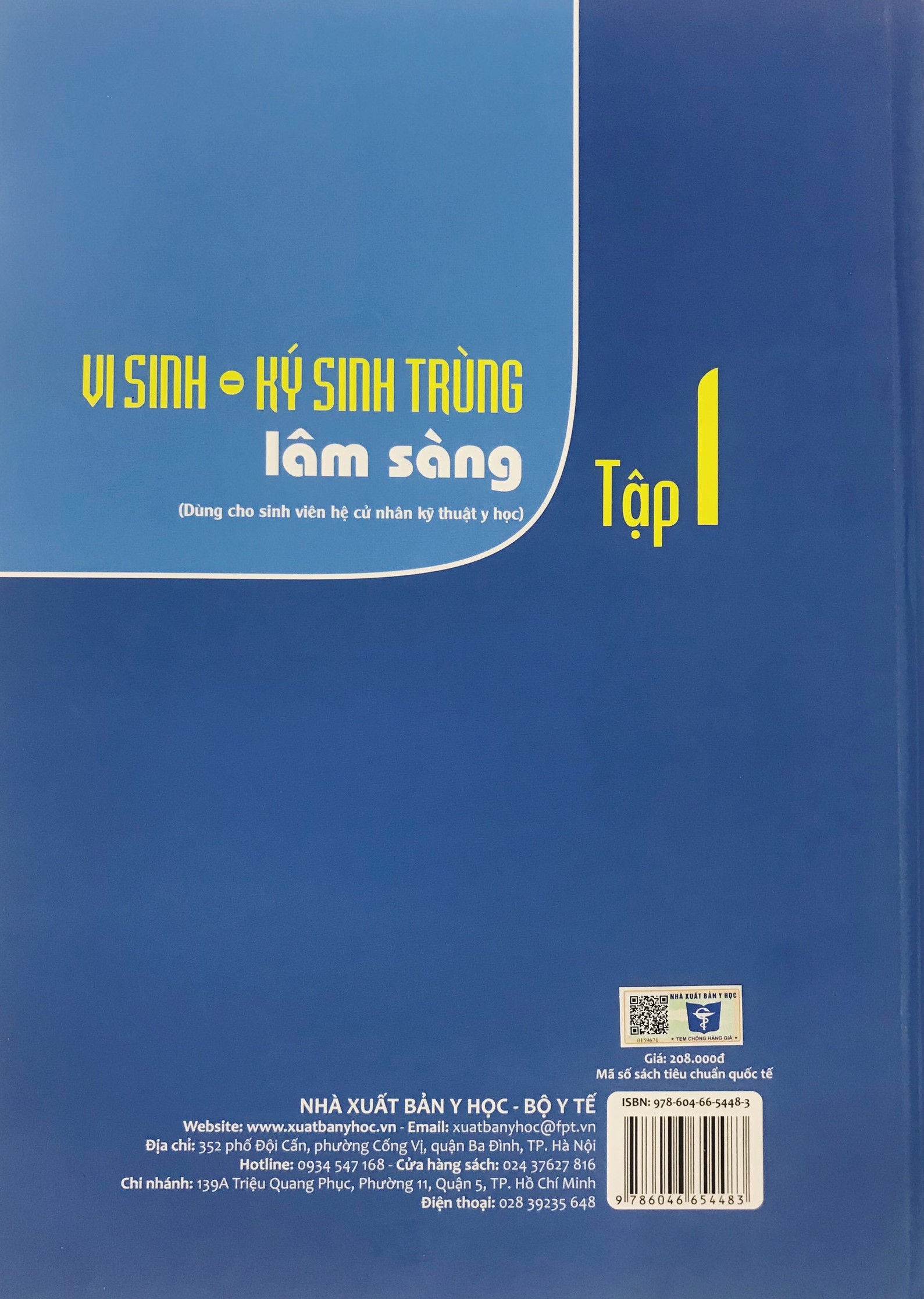 BENITO - Vi sinh - Ký sinh trùng lâm sàng Tập 1