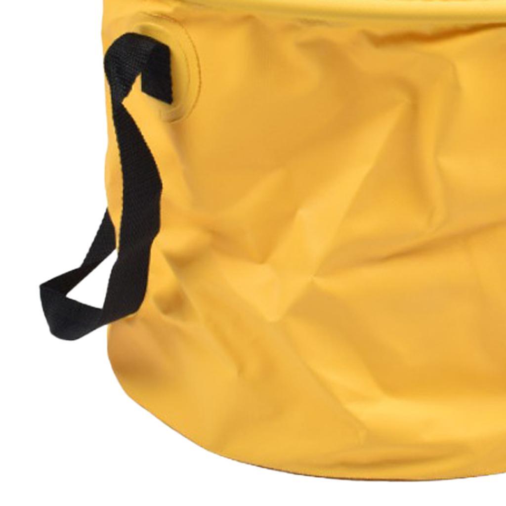 2pcs Collapsible Water Bucket Pail Wash Basin Outdoor Water Carrier Bag