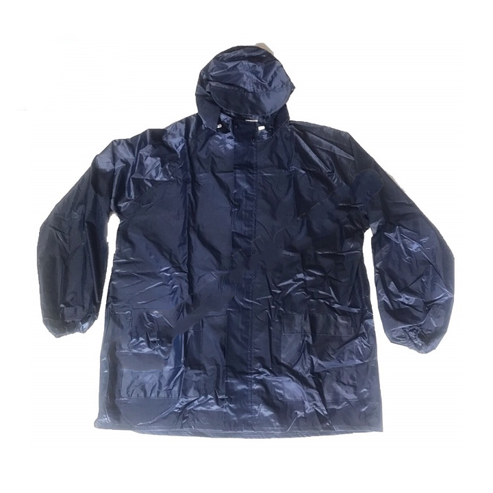 Áo Mưa Bộ Vải Dù Cho Người Lớn Tay Chun Có Nón, Phản Quang Kara house size 2XL-3XL