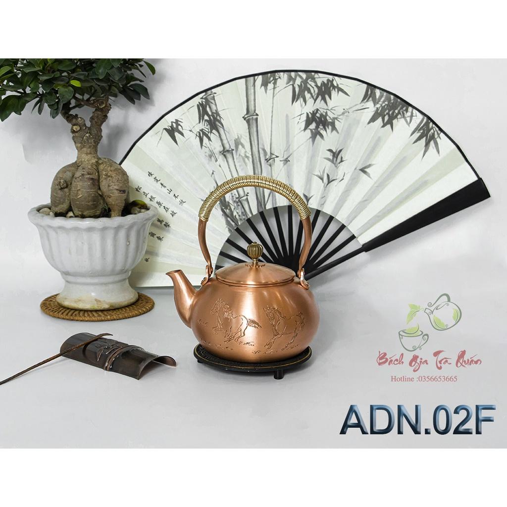 Bộ Ấm & Bếp Hồng Ngoại Tetsubin Bằng Đồng Công Suất 1000W