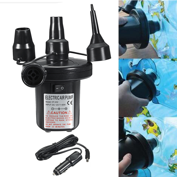 Máy bơm điện 2 chiều mini tích điện dành cho đệm hơi và các vật dụng bằng hơi gọn nhẹ, đa năng dễ dàng mang theo