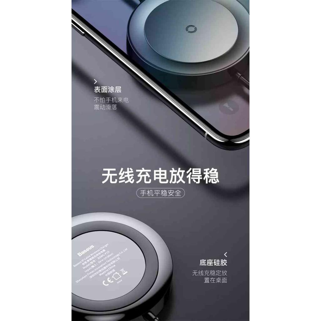 Sạc không dây tích hợp cáp sạc chính hãng Baseus