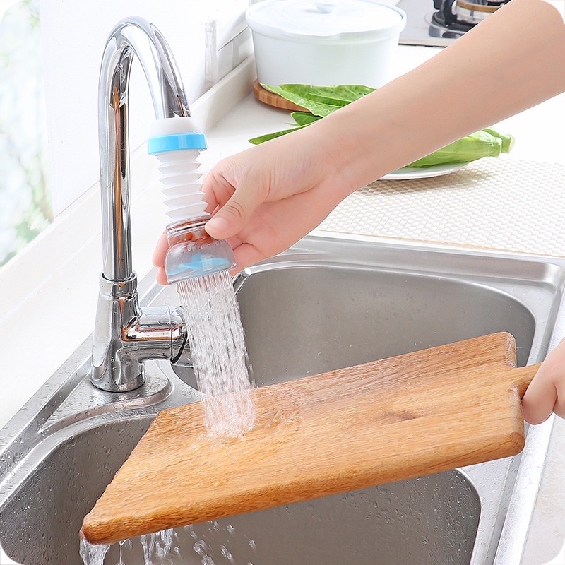 Vòi tăng áp suất cho bồn rửa chén ,đầu vòi nối rửa bát tăng áp có thể điều chỉnh xoay 360 độ , có than hoạt tính phù hợp với tất cả các vòi