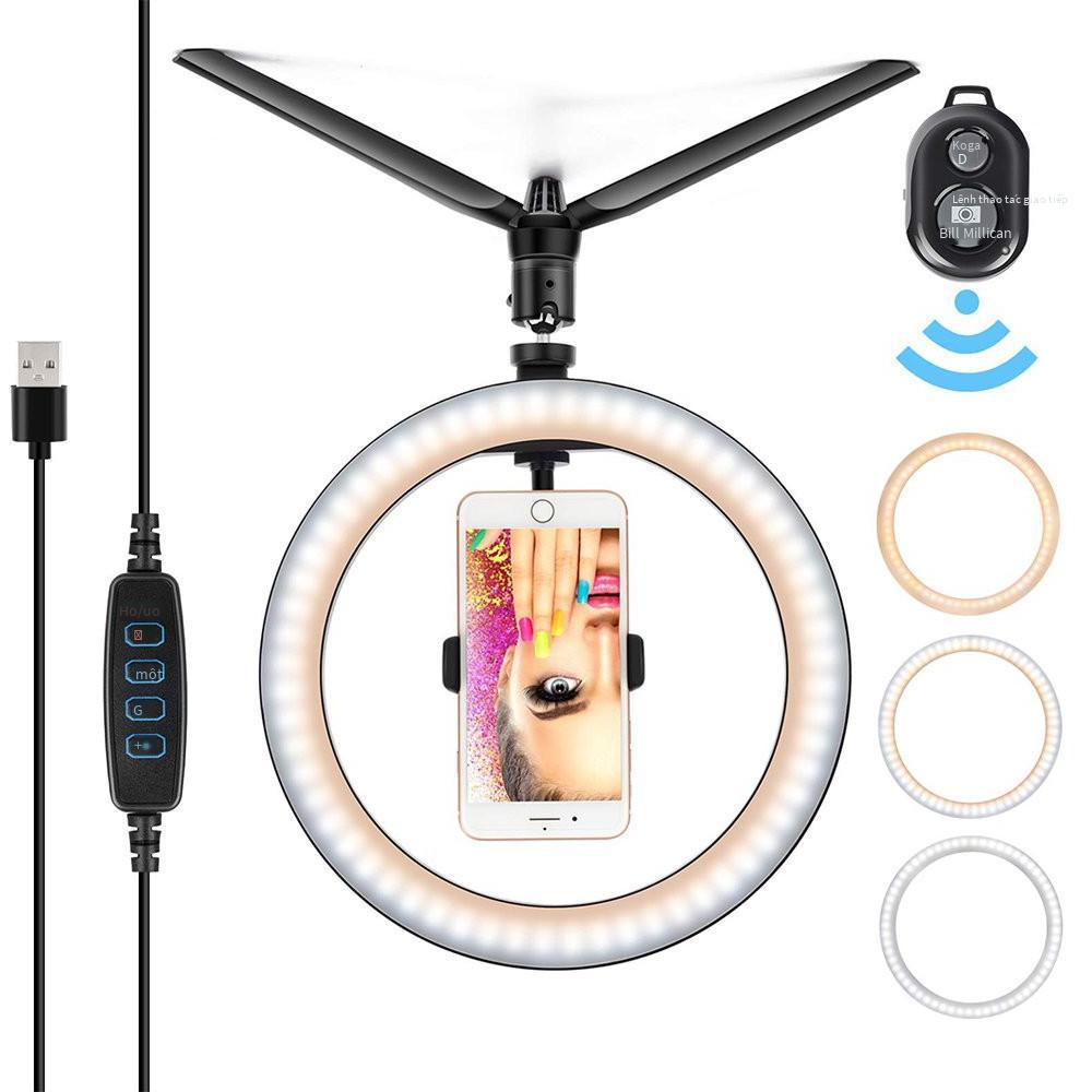 Ưu đãi đặc biệt Đèn chụp ảnh 12 inch Đèn sàn Đèn lấp đầy 10 inch rung điện thoại di động Đèn làm đẹp 26cm Đèn chụp ảnh tự sướng neo Đèn phát sóng trực tiếp