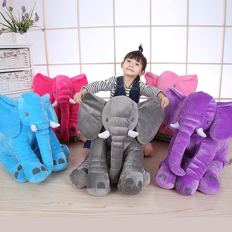 60 cm gối bé elephant shaped bé trẻ em đồ chơi gối bảo vệ đầu ngủ cushion trẻ sơ sinh trẻ sơ sinh ảnh voi túi