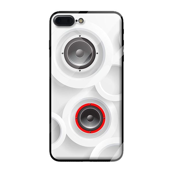 Ốp lưng kính cường lực cho iPhone 8 Plus VÒNG TRÒN 4 - Hàng chính hãng