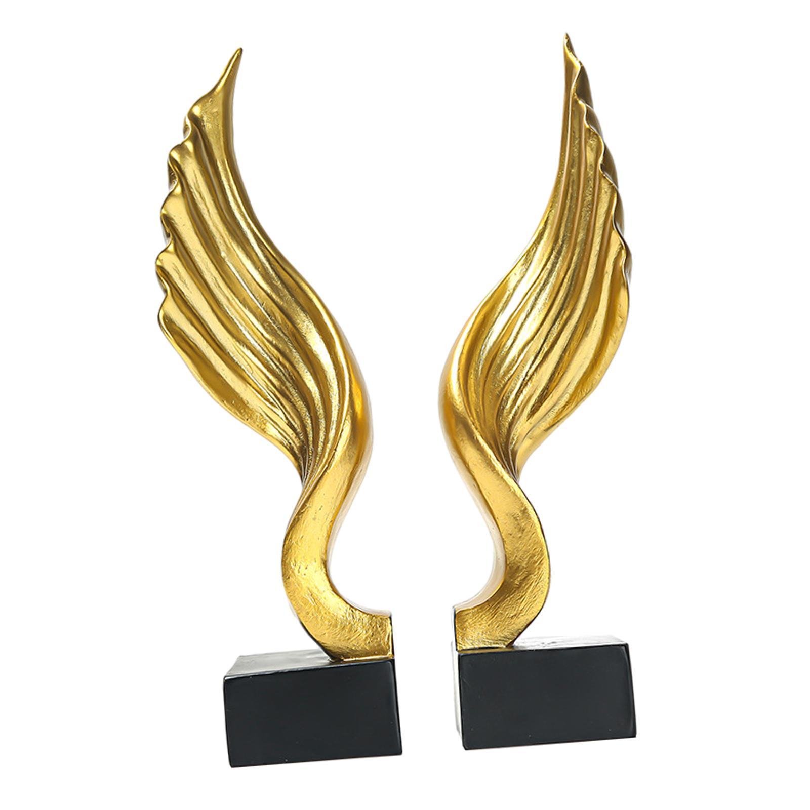 Angel Stand Book Ends Sculpture Set Book Stopper for Coffee Tables