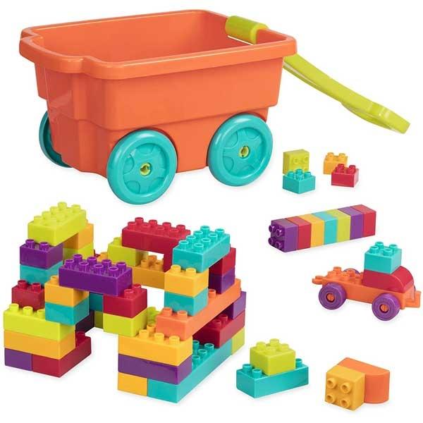 Đồ Chơi Lắp Ráp Battat Locbloc Wagon BT2539Z