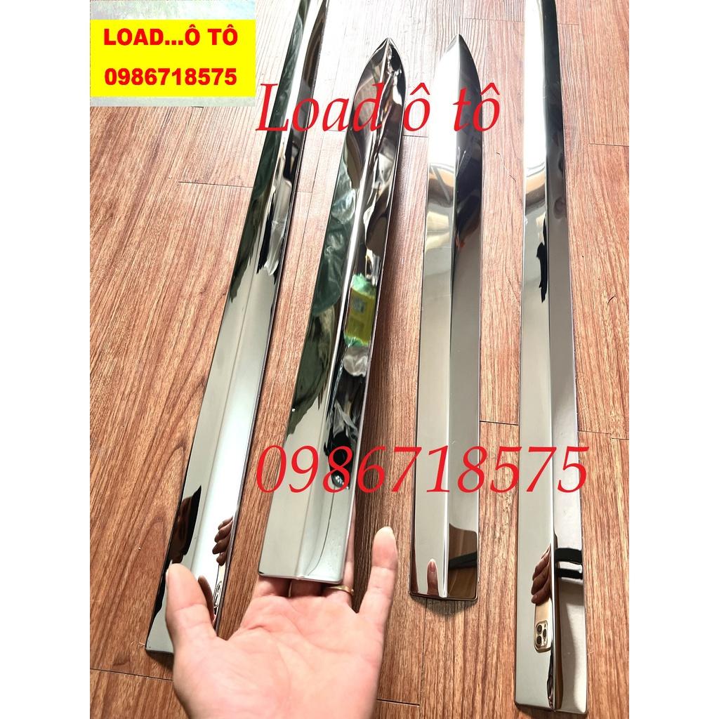 Ốp Nẹp Sườn Xe Toyota Veloz, Avanza 2022-23 Mẫu INox Mạ Crom Sáng Bóng