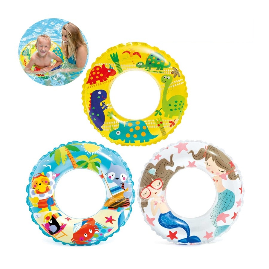 Phao bơi tròn đường kính 61cm giúp bé vui chơi an toàn 59242