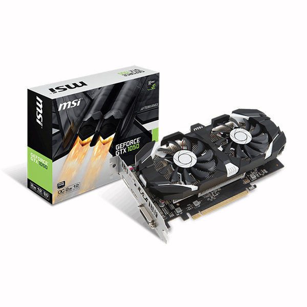 Card Màn Hình Msi 2GB GTX1050 2GT OCV1-Hàng chính hãng