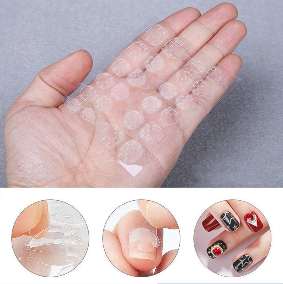 Bộ 24 Sticker Dán Móng Tay Bằng silicone Hàn Quốc