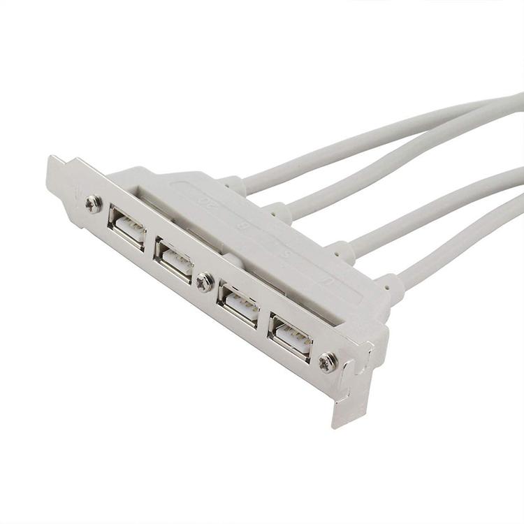 Bộ Chuyển Đổi Mới Nhất 4 Cổng Usb 2.0 Đến 9 Pin Mainboard Đầu Giá Đỡ Cáp Nối Dài Cho Máy Tính Bảng Điều Khiển Phía Sau 9pin
