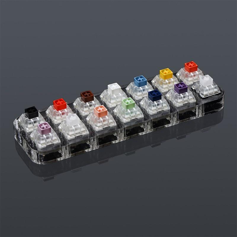 HSV 14 Key Caps Testing Tool Kailh Box Switches Keyboard Tester Kit Clear Keycaps Sampler PCB Mechanical Keyboard