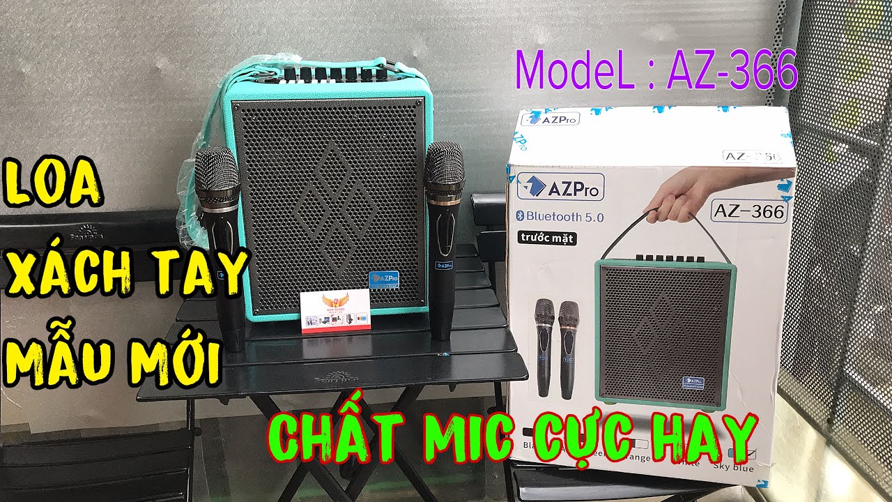 Loa xách tay karaoke azpro 366 hát cực hay