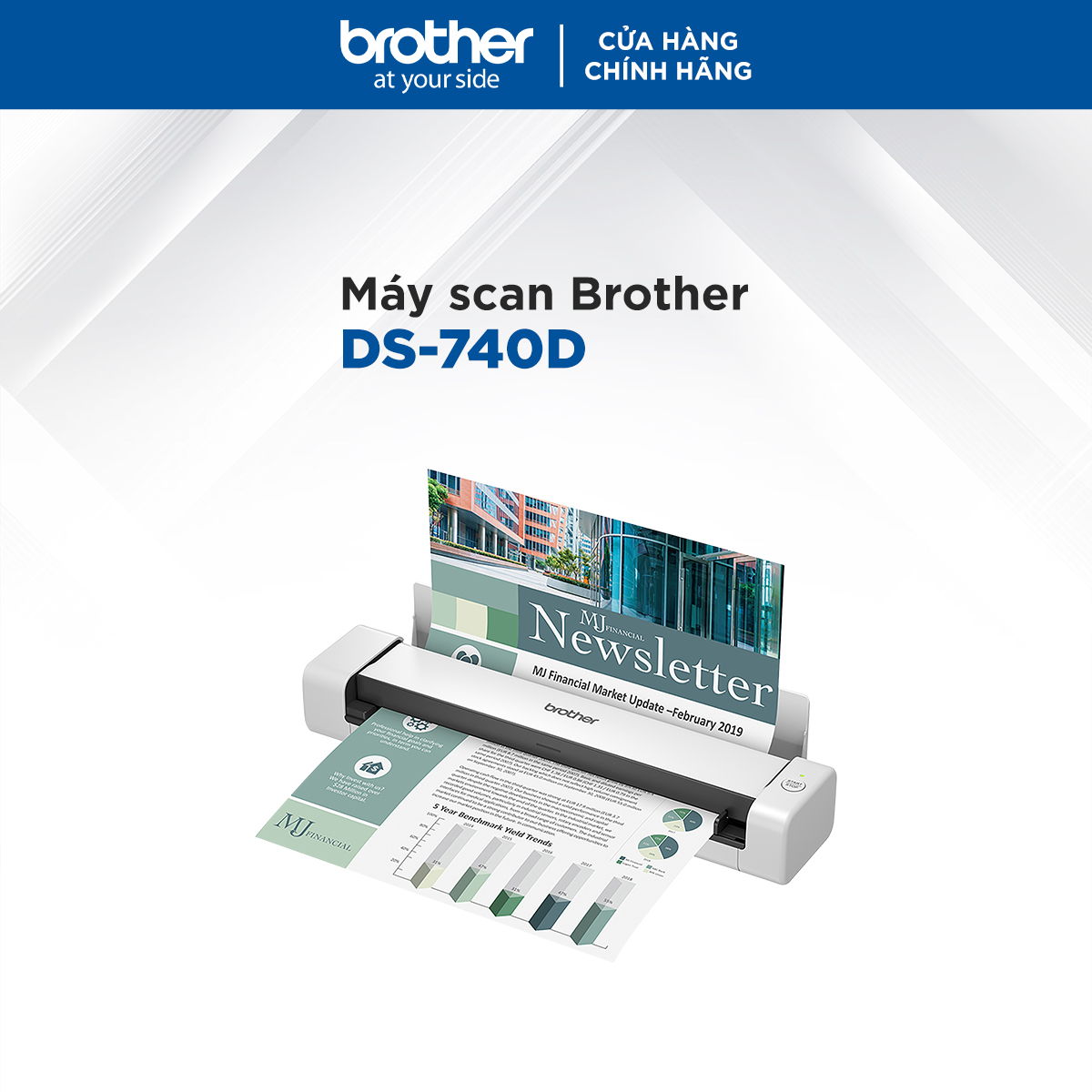 Máy scan Brother DS-740D - Hàng chính hãng