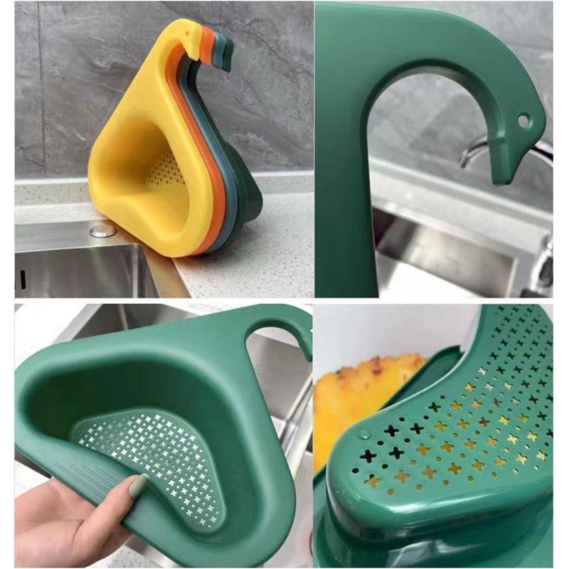 Khay Lọc Rác Gắn Vòi Rửa Bát Hình Thiên Nga Đa - Khay Lọc Rác Đa Năng 88302