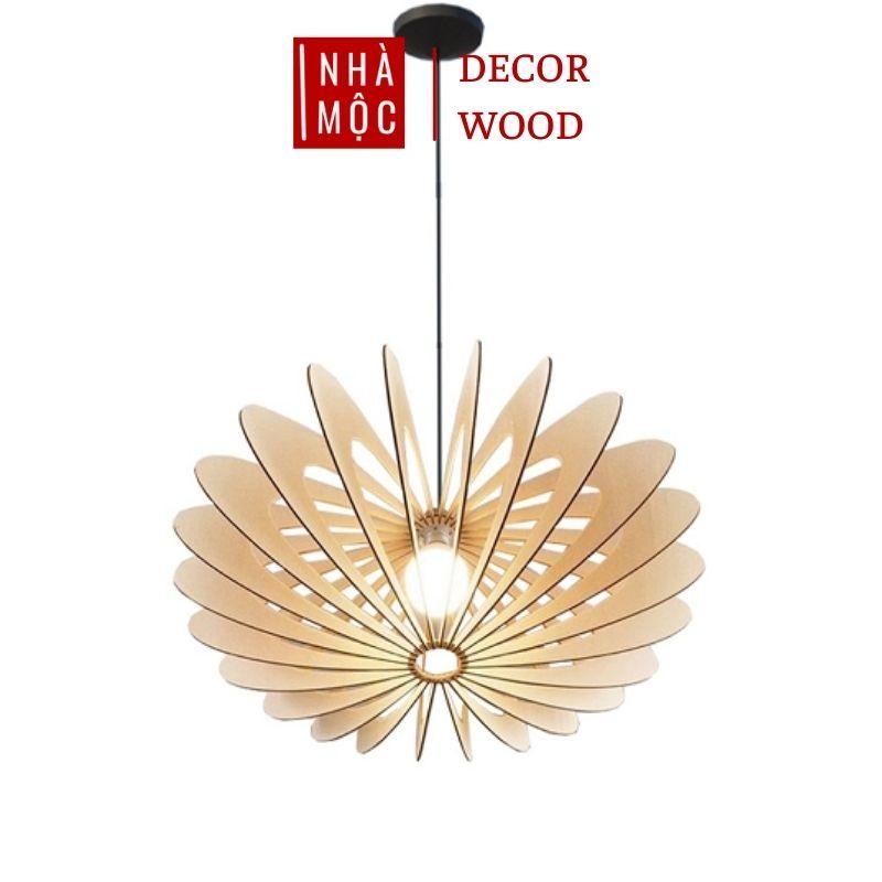 Đèn gỗ thả trần trang trí mẫu TT32