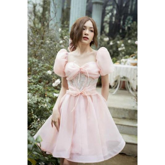 ĐẦM LỤA XOÈ TAY PHỒNG CÔNG CHÚA