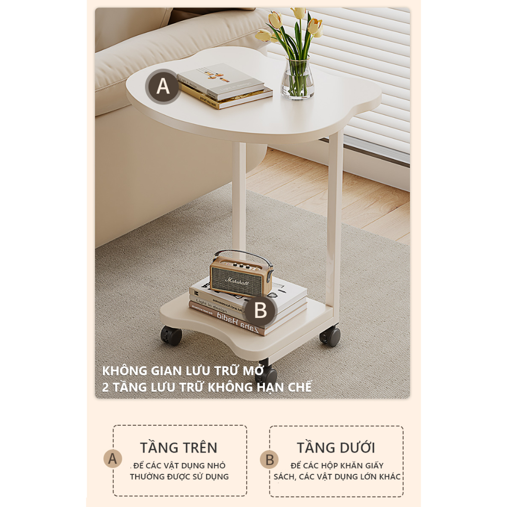 Bàn Trà Cạnh Sofa Khung ThéP Chống Gỉ Chắc Chắn AM117/AM116