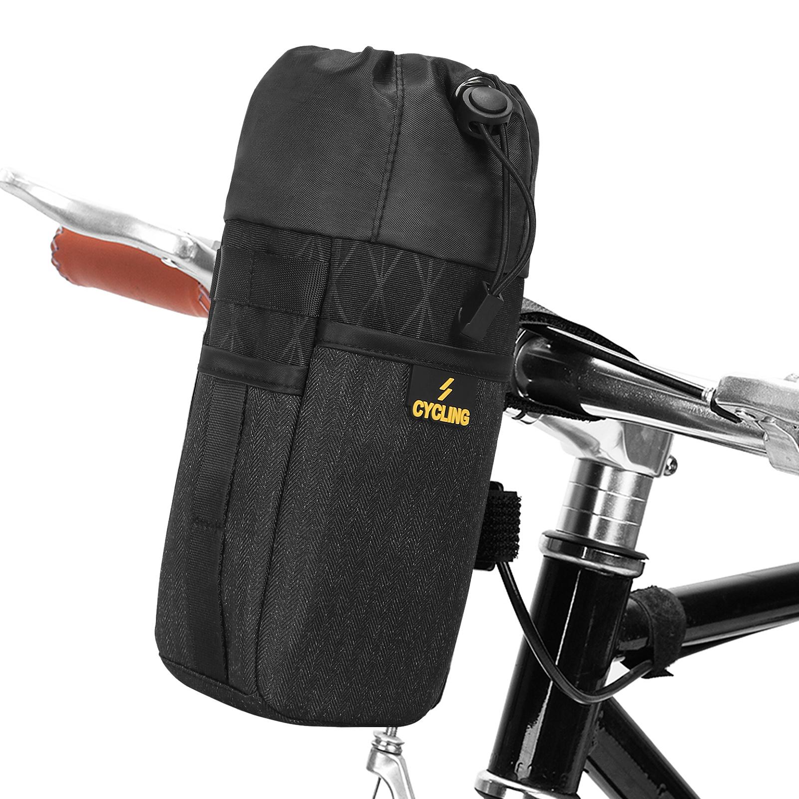 Bicycle Water Bottle Bag Bike Bottle Holder Bag Cooler Bag Bike Seat Bag Pouch for MTB Mountain Road Bike Scooter