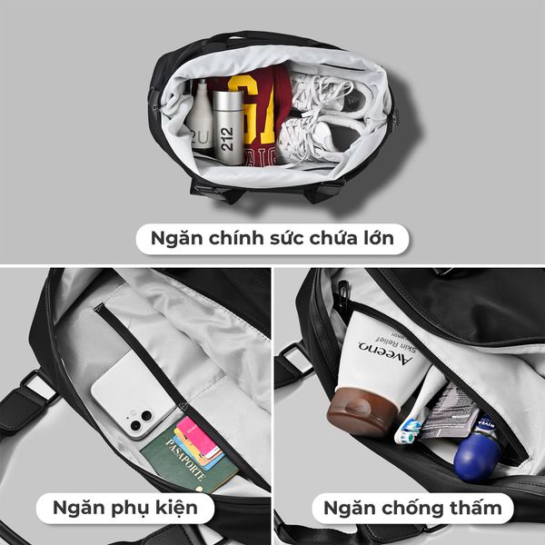 Túi Du Lịch, Túi Thể Thao Thời Trang KINGBAG ALPHA - Hàng Chính Hãng