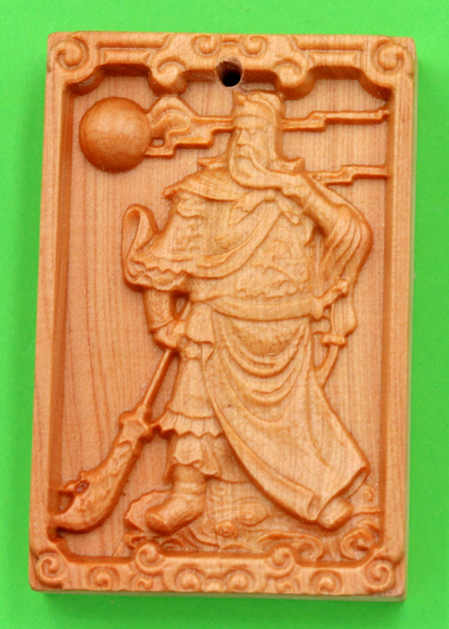 Mặt Gỗ Ngọc Am Khắc Tượng Quan Công MG50